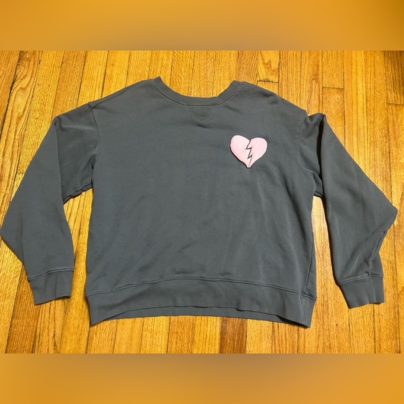 Wildfox Women's I Wish It Was Saturday Sweatshirt Gray Sizes M - Picture 1 of 7